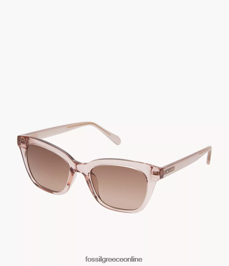 Fossil γυναίκες britteny τετράγωνα γυαλιά ηλίου FVT06R1962 αξεσουάρ καφέ