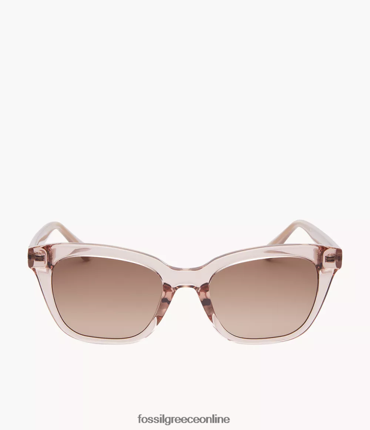 Fossil γυναίκες britteny τετράγωνα γυαλιά ηλίου FVT06R1962 αξεσουάρ καφέ