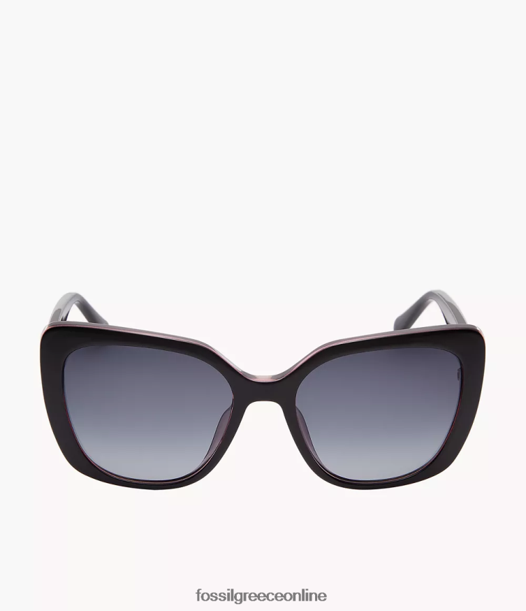 Fossil γυναίκες τετράγωνα γυαλιά ηλίου cate FVT06R1974 αξεσουάρ γκρί