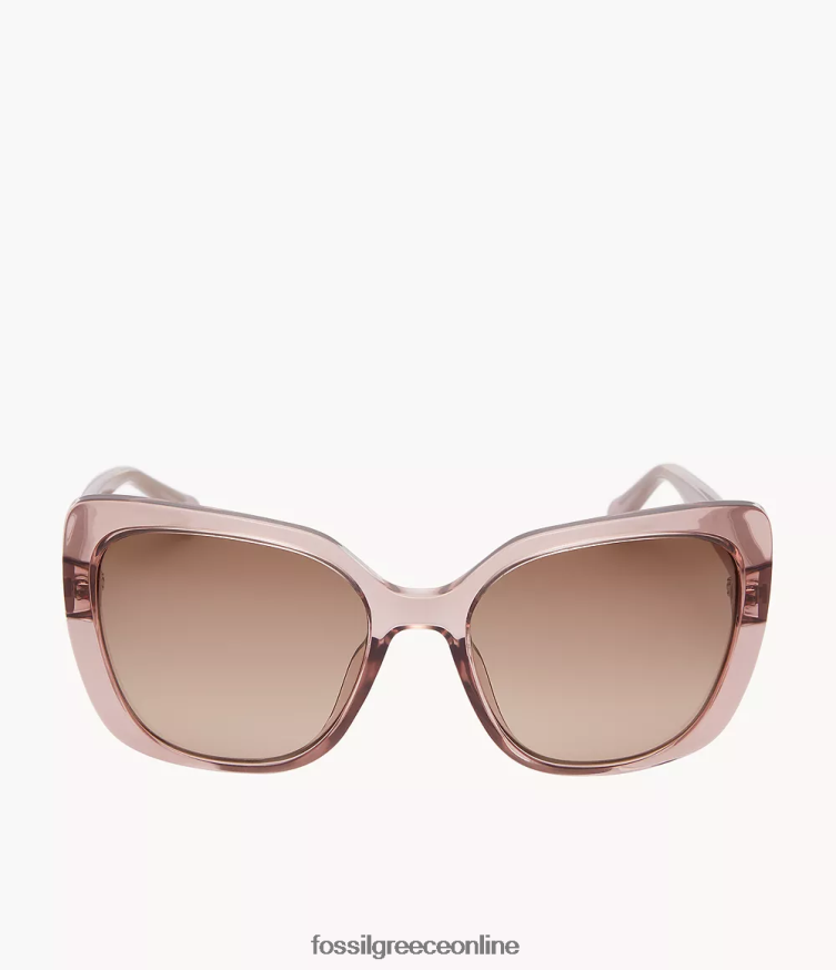 Fossil γυναίκες τετράγωνα γυαλιά ηλίου cate FVT06R1977 αξεσουάρ καφέ