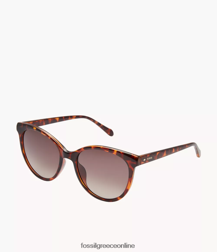 Fossil γυναίκες στρογγυλά γυαλιά ηλίου rileigh FVT06R1976 αξεσουάρ καφέ