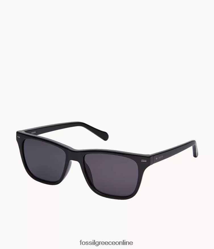 Fossil άνδρες πηγάδια ορθογώνια γυαλιά ηλίου FVT06R2036 αξεσουάρ γκρί