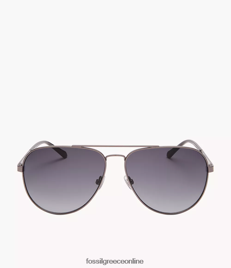 Fossil άνδρες γυαλιά ηλίου benedict aviator FVT06R2026 αξεσουάρ καπνός