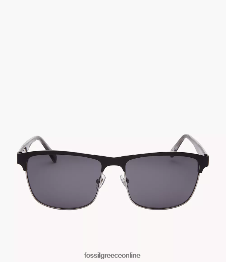 Fossil άνδρες γυαλιά ηλίου devin ορθογώνια FVT06R2062 αξεσουάρ γκρί