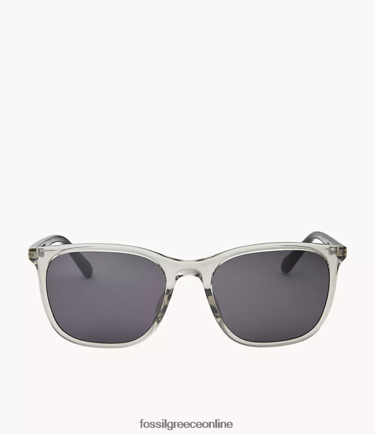 Fossil άνδρες ορθογώνια γυαλιά ηλίου julian FVT06R2064 αξεσουάρ γκρί