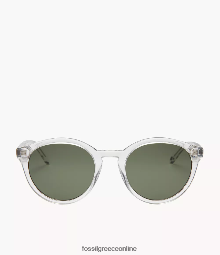 Fossil άνδρες wren στρογγυλά γυαλιά ηλίου FVT06R2056 αξεσουάρ πράσινος