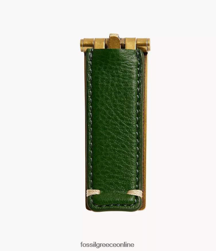 Fossil άνδρες κλιπ χρημάτων δώρου FVT06R2040 αξεσουάρ πράσινος