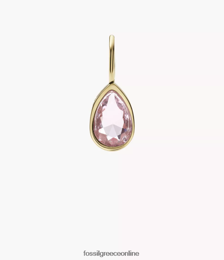 Fossil γυναίκες Corra ω τόσο γοητευτικό γούρι γενέθλιας πέτρας Ιουνίου FVT06R1185 κοσμήματα μωβ-τόνος