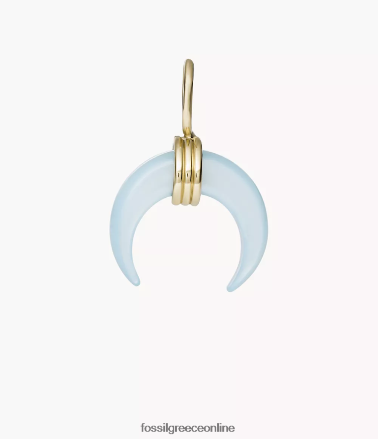 Fossil γυναίκες corra ω τόσο γοητευτικό γούρι FVT06R1147 κοσμήματα μπλε μητέρα του μαργαριταριού