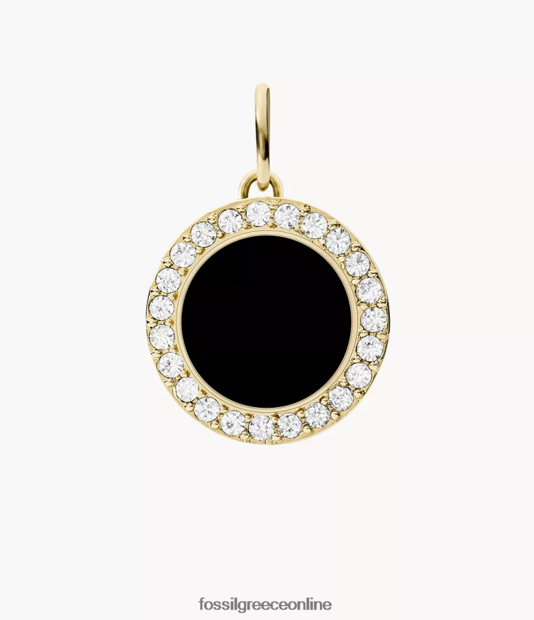 Fossil γυναίκες corra ω τόσο γοητευτικό γούρι FVT06R1277 κοσμήματα μαύρος όνυχας