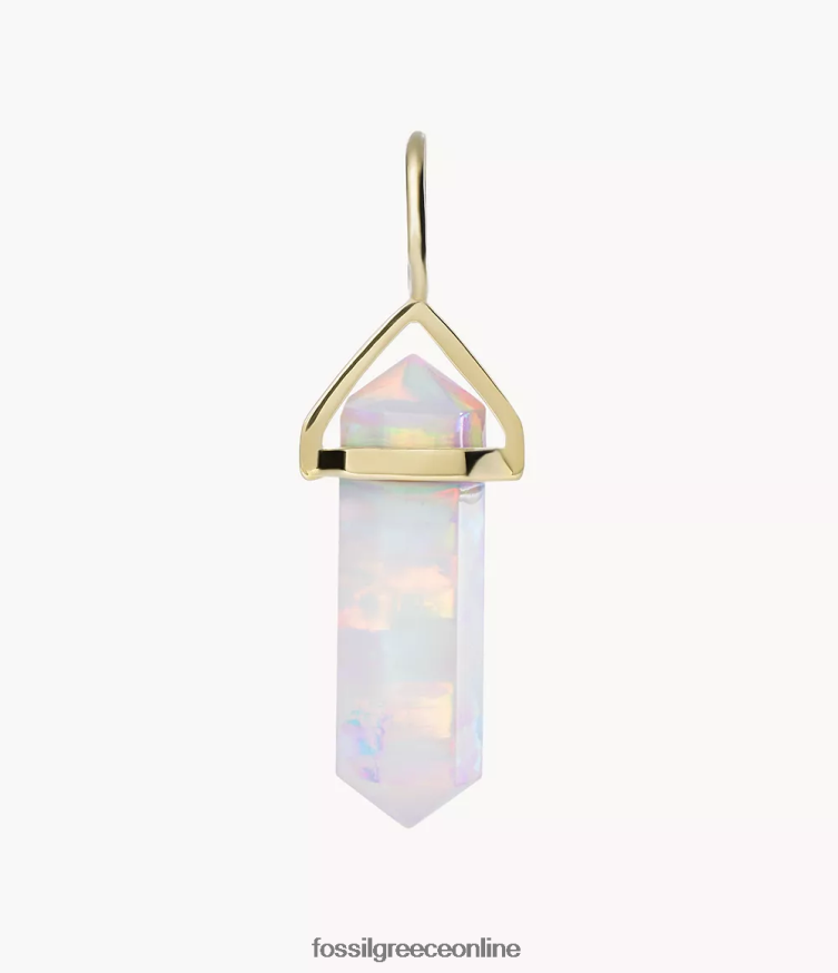 Fossil γυναίκες corra ω τόσο γοητευτικό γούρι FVT06R1321 κοσμήματα λευκό οπάλιο