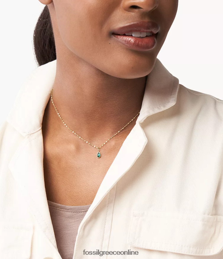 Fossil γυναίκες corra oh τόσο γοητευτικό μπορεί να γεννηθεί γοητεία FVT06R1179 κοσμήματα πράσινος τόνος