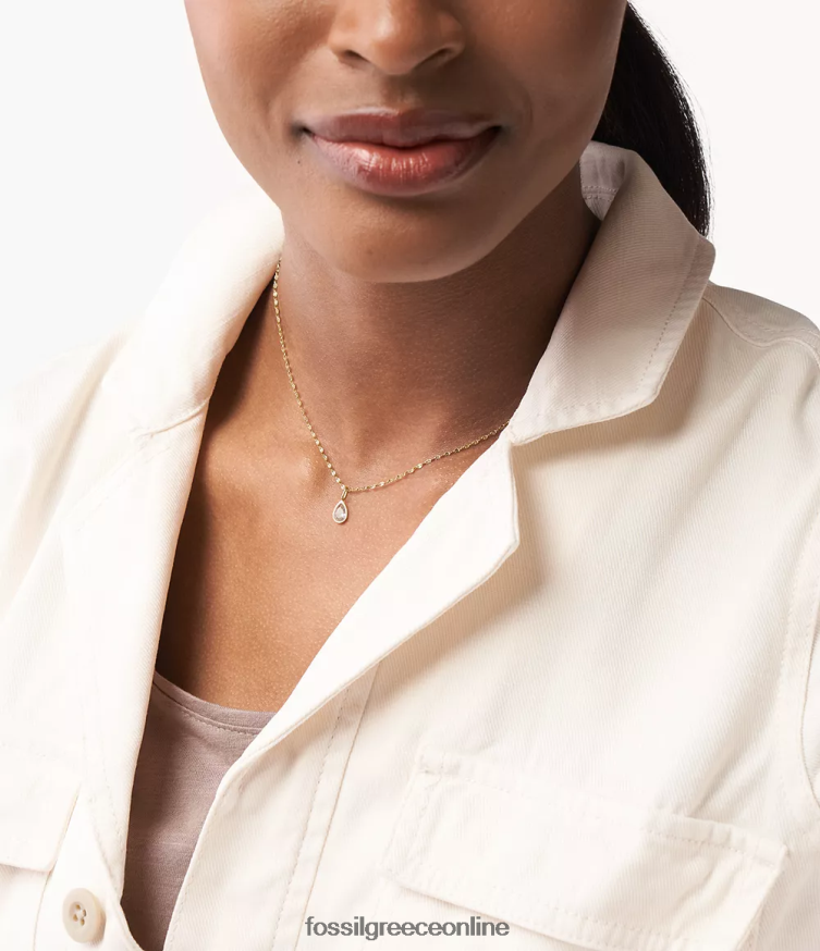 Fossil γυναίκες corra oh τόσο γοητευτικό γούρι γεννέτειρας Απριλίου FVT06R1190 κοσμήματα καθαρός τόνος