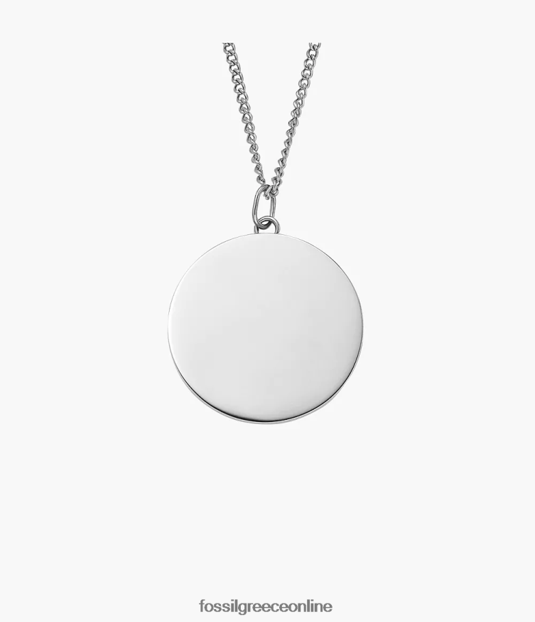 Fossil γυναίκες κολιέ από ανοξείδωτο ατσάλι FVT06R908 κοσμήματα ασημί-τόνος