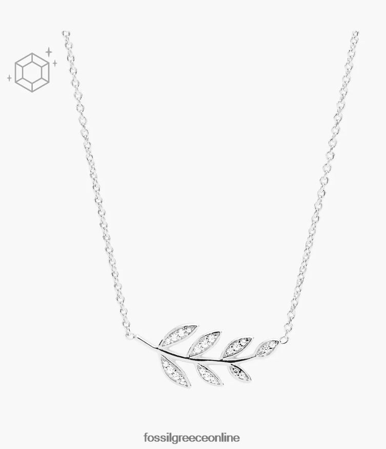 Fossil γυναίκες Κολιέ με κρεμαστό κλαδί ελιάς elliott FVT06R938 κοσμήματα ασήμι