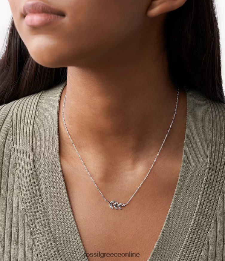 Fossil γυναίκες Κολιέ με κρεμαστό κλαδί ελιάς elliott FVT06R938 κοσμήματα ασήμι