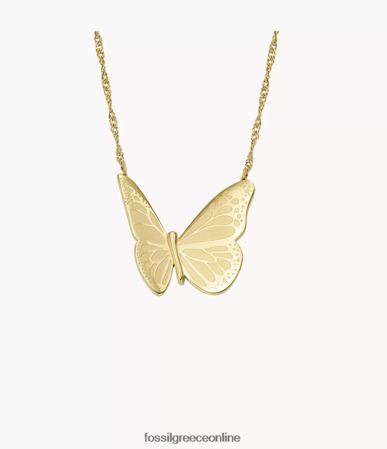 Fossil γυναίκες κολιέ με αλυσίδα από ανοξείδωτο ατσάλι la la land FVT06R900 κοσμήματα χρυσός τόνος