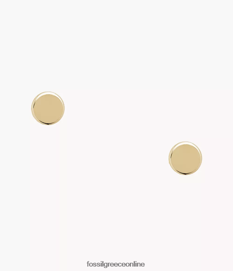 Fossil γυναίκες όλα στοιβαγμένα σκουλαρίκια από ανοξείδωτο χάλυβα FVT06R1035 κοσμήματα χρυσός τόνος