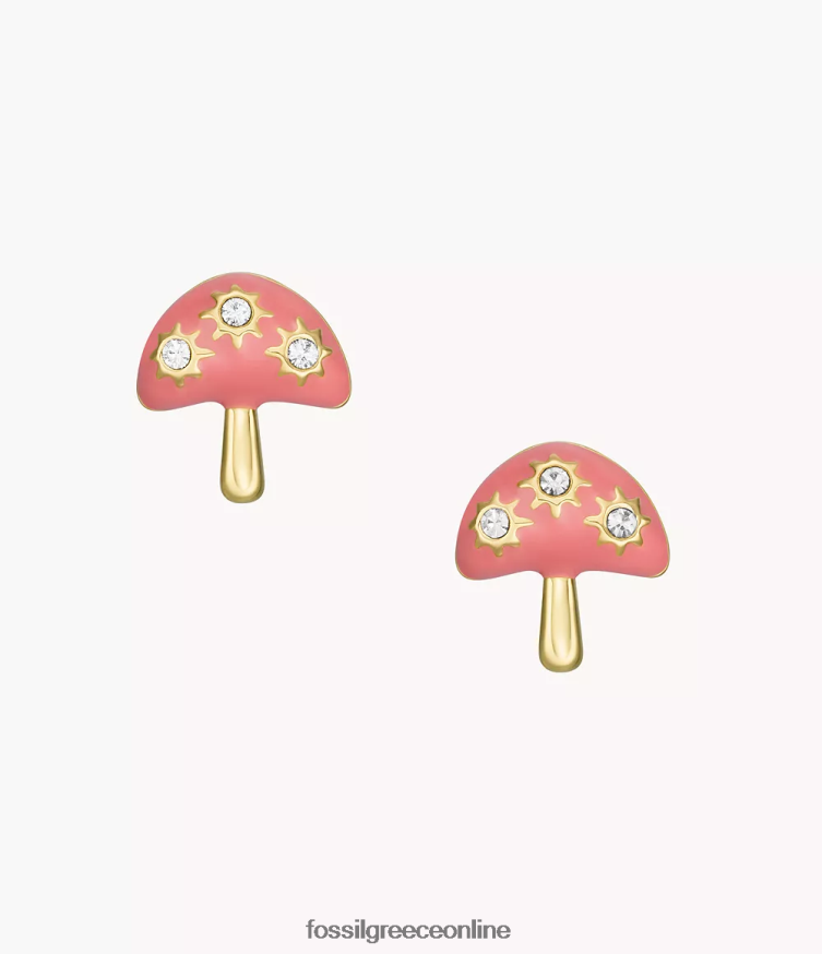 Fossil γυναίκες σκουλαρίκια σκουλαρίκια με μανιτάρια ποπ χρώματος FVT06R1042 κοσμήματα ροζ