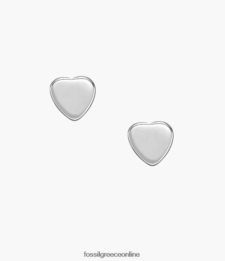 Fossil γυναίκες καρφιά σκουλαρίκια από ανοξείδωτο ατσάλι FVT06R1069 κοσμήματα ασημί-τόνος