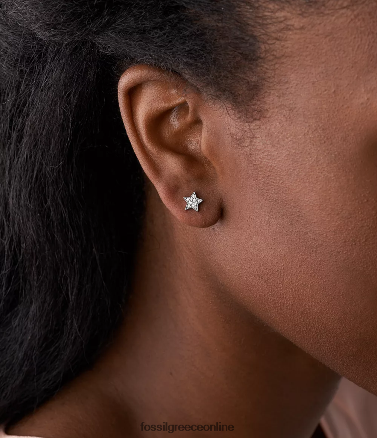 Fossil γυναίκες καρφιά με αστέρι elliott sterling glitz FVT06R1040 κοσμήματα ασήμι