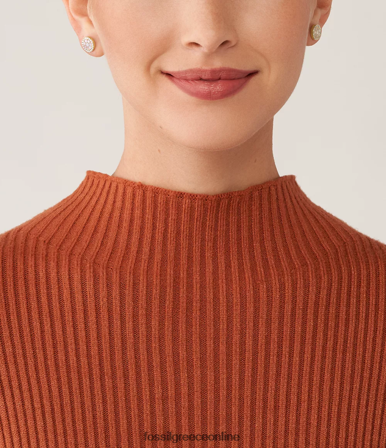 Fossil γυναίκες σκουλαρίκια μωσαϊκό sadie FVT06R1049 κοσμήματα λευκή μητέρα του μαργαριταριού