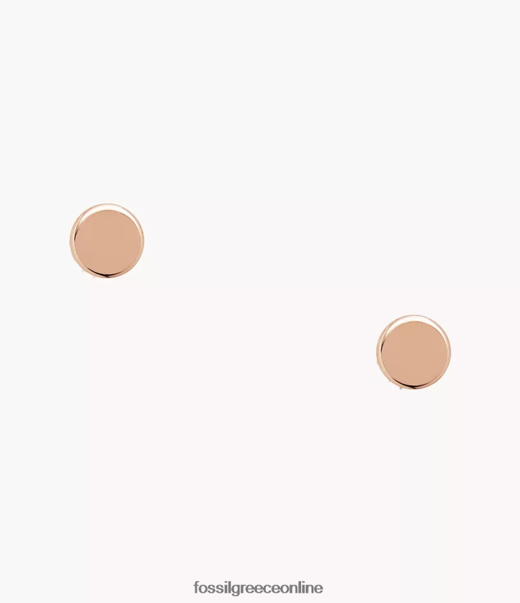 Fossil γυναίκες Στρογγυλό σκουλαρίκι από ανοξείδωτο χάλυβα sadie FVT06R1054 κοσμήματα ροζ χρυσός τόνος