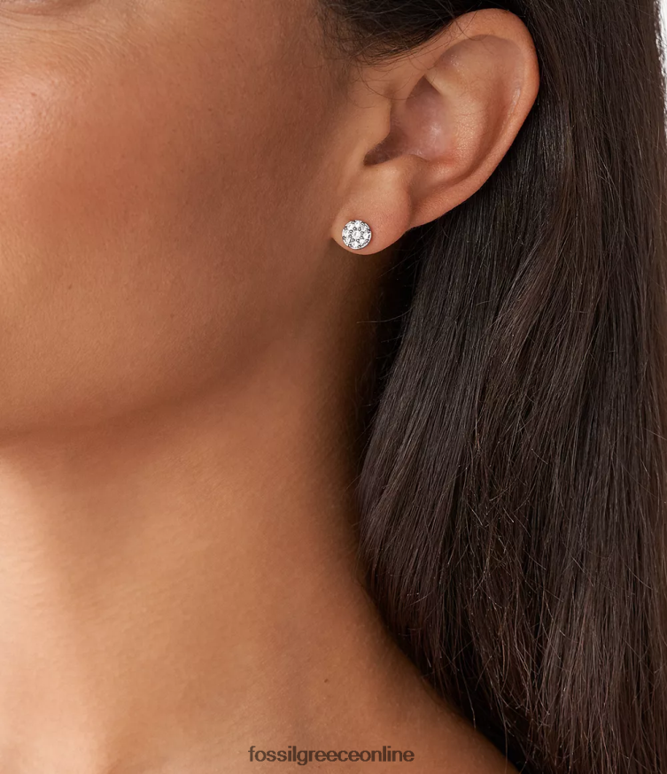 Fossil γυναίκες Σκουλαρίκι από ανοξείδωτο ατσάλι sutton FVT06R1038 κοσμήματα ασημί-τόνος