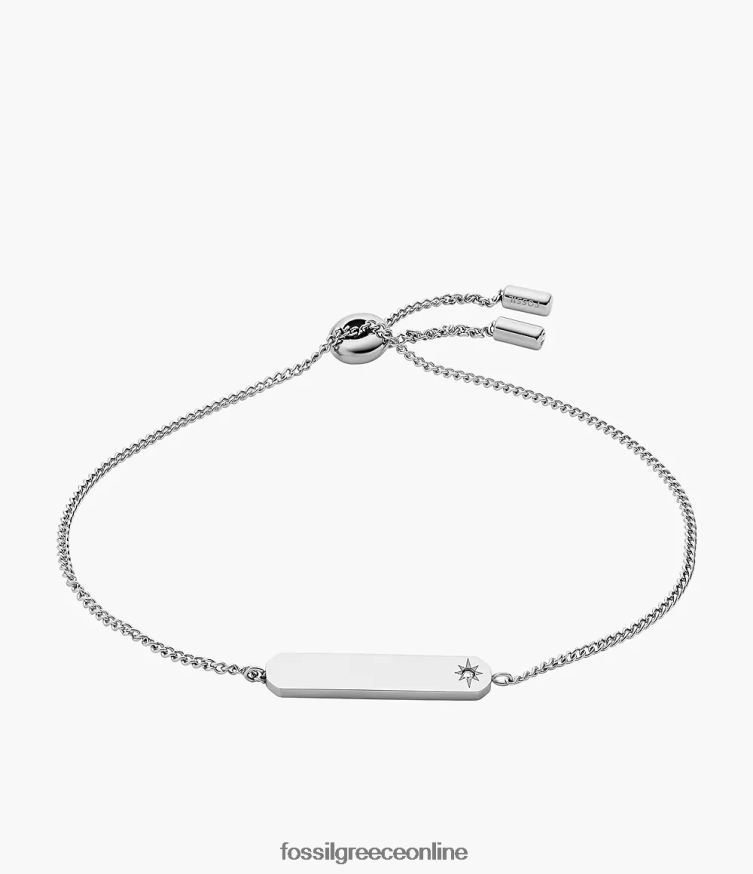 Fossil γυναίκες βραχιόλι με αλυσίδα από ανοξείδωτο ατσάλι FVT06R1010 κοσμήματα ασημί-τόνος