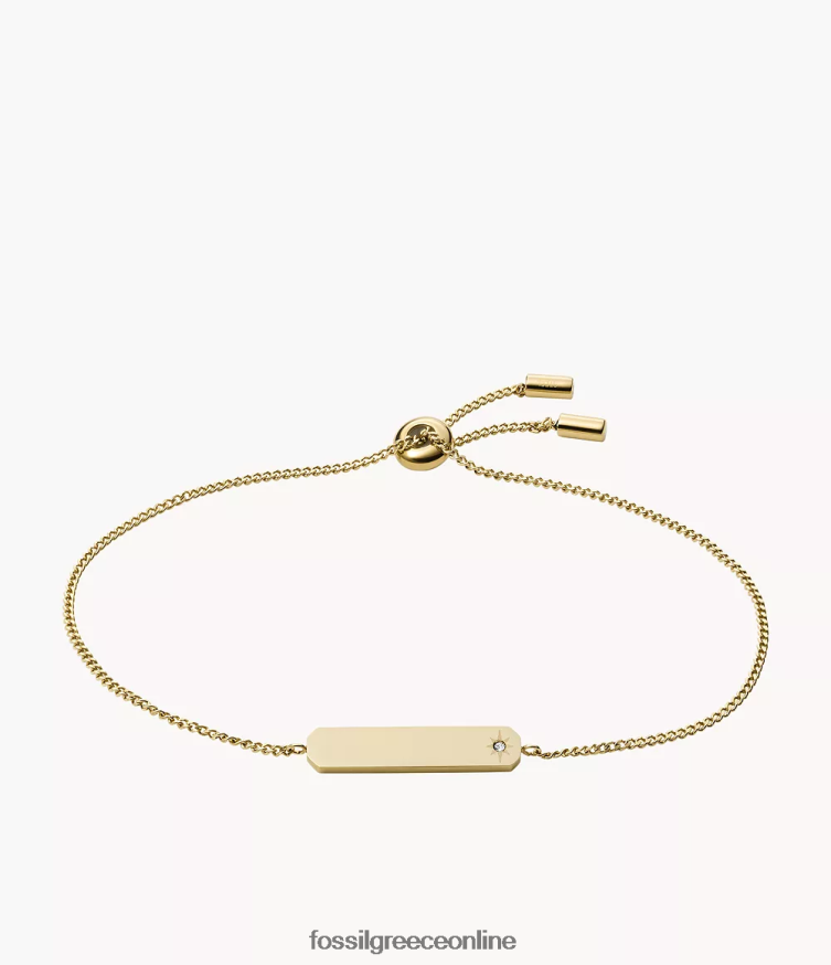 Fossil γυναίκες βραχιόλι με αλυσίδα από ανοξείδωτο ατσάλι FVT06R1011 κοσμήματα χρυσός τόνος