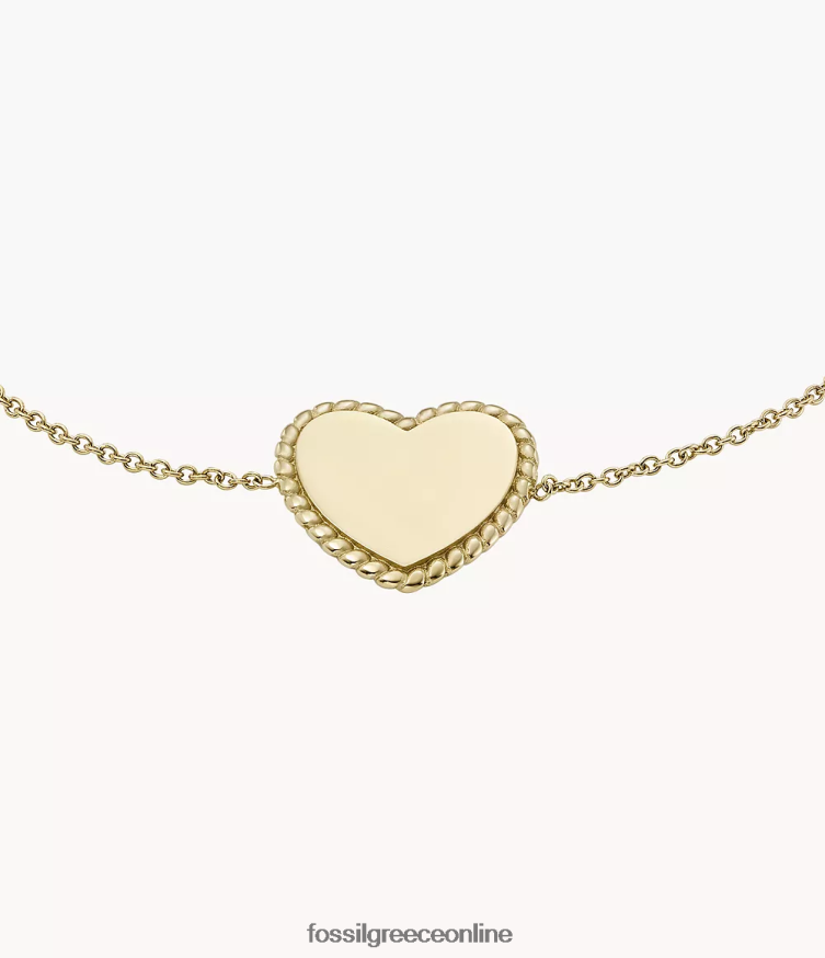 Fossil γυναίκες ζωγράφισε βραχιόλι από ανοξείδωτο ατσάλι FVT06R1012 κοσμήματα χρυσός τόνος