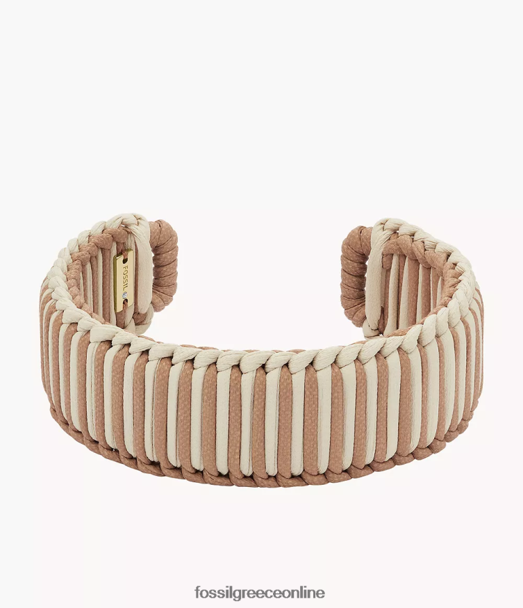 Fossil γυναίκες βραχιόλι με βραχιόλι από ορείχαλκο βραχιόλι με μανσέτα FVT06R1023 κοσμήματα χρυσός τόνος