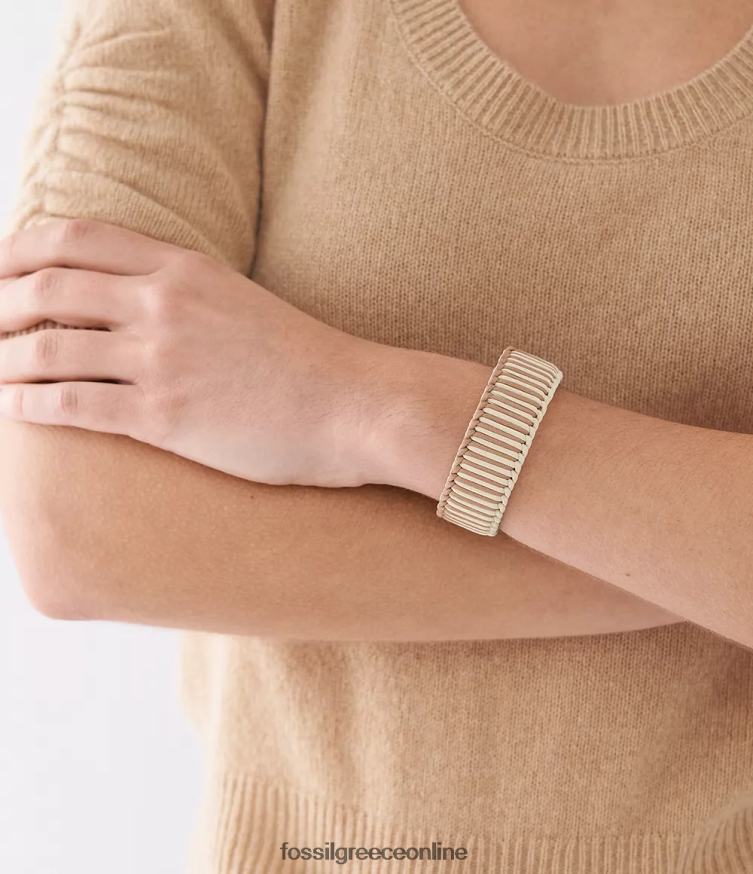 Fossil γυναίκες βραχιόλι με βραχιόλι από ορείχαλκο βραχιόλι με μανσέτα FVT06R1023 κοσμήματα χρυσός τόνος