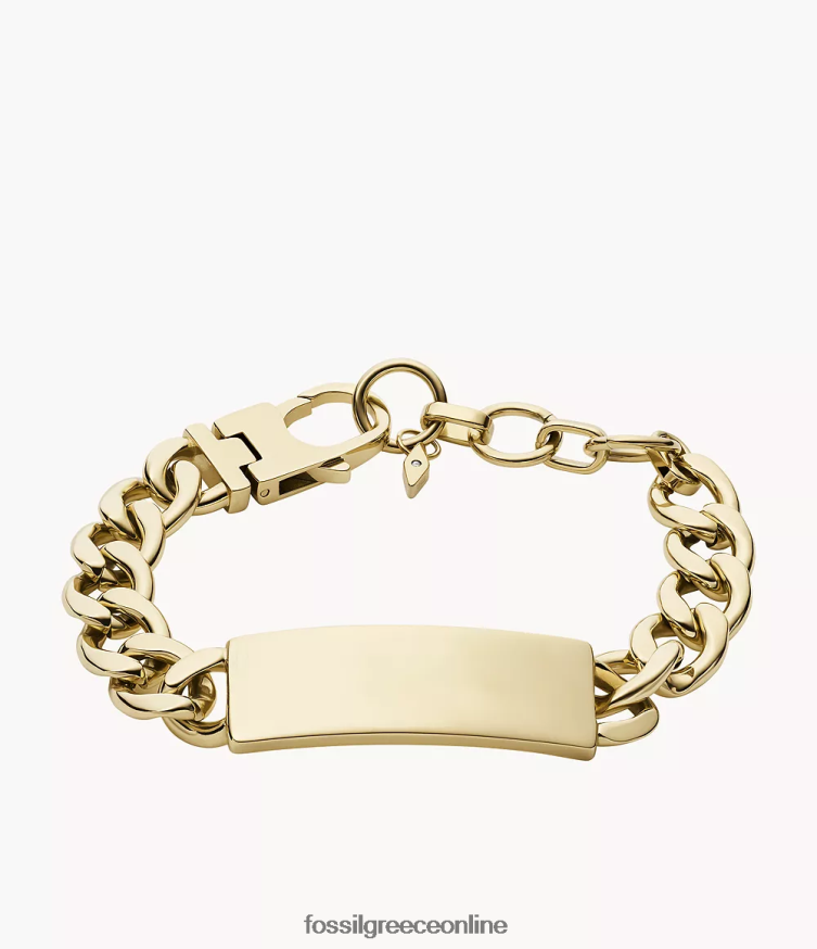 Fossil γυναίκες βραχιόλι από ανοξείδωτο ατσάλι FVT06R964 κοσμήματα χρυσός τόνος