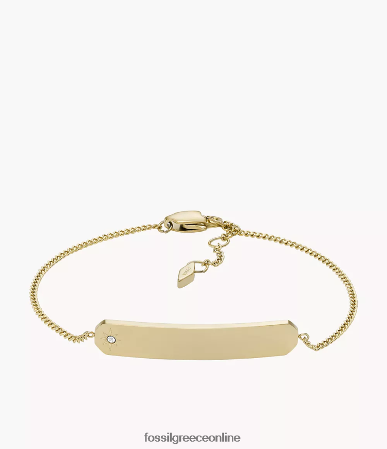 Fossil γυναίκες βραχιόλι με αλυσίδα από ανοξείδωτο ατσάλι FVT06R976 κοσμήματα χρυσός τόνος