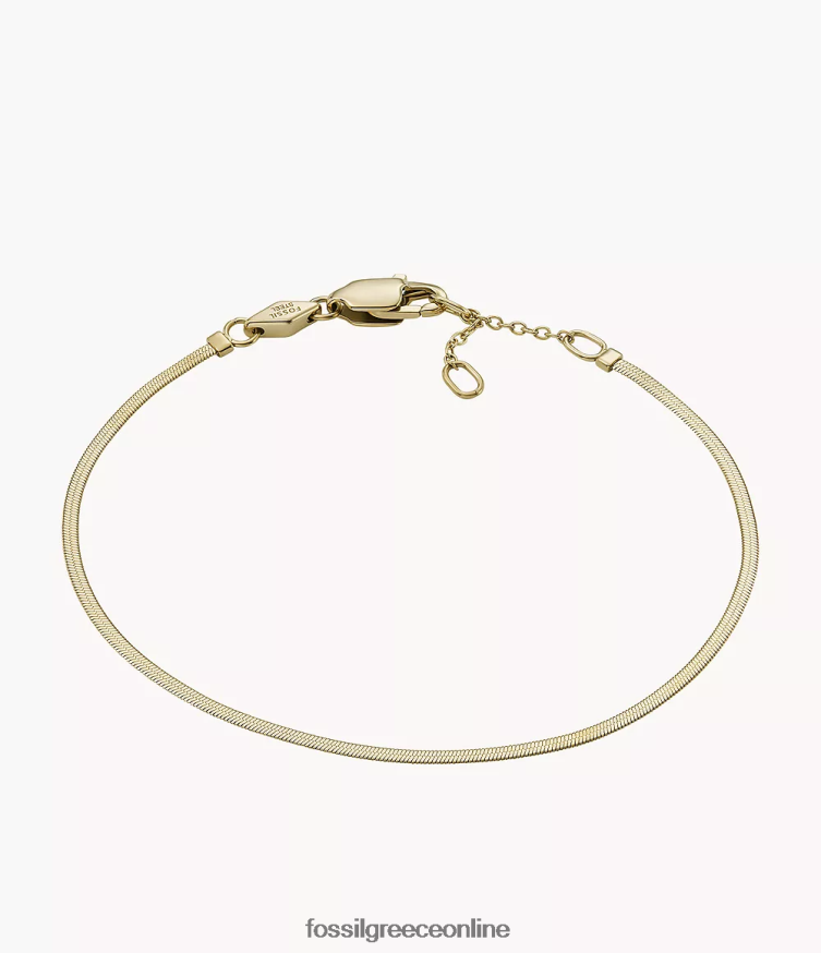 Fossil γυναίκες βραχιόλι με αλυσίδα από ανοξείδωτο ατσάλι FVT06R978 κοσμήματα χρυσός τόνος