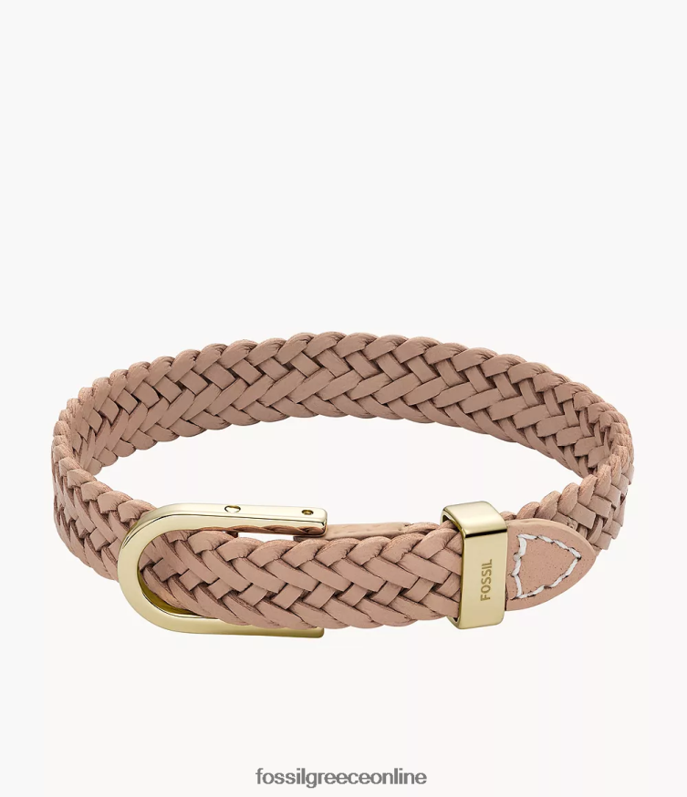 Fossil γυναίκες Heritage d-link δερμάτινο βραχιόλι με λουράκι FVT06R1025 κοσμήματα latte καφέ