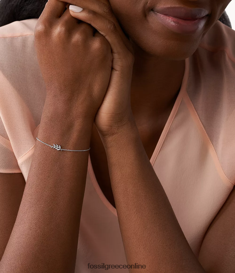 Fossil γυναίκες βραχιόλι elliott κλαδί ελιάς FVT06R1022 κοσμήματα ασήμι