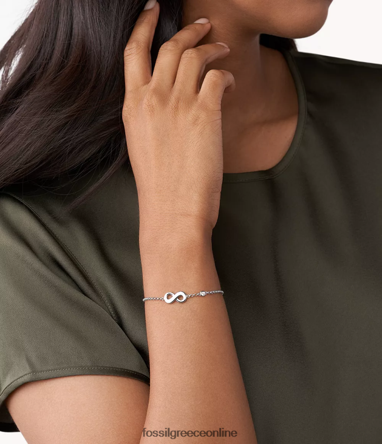 Fossil γυναίκες elliott infinite love βραχιόλι σε κουτί FVT06R995 κοσμήματα ασήμι