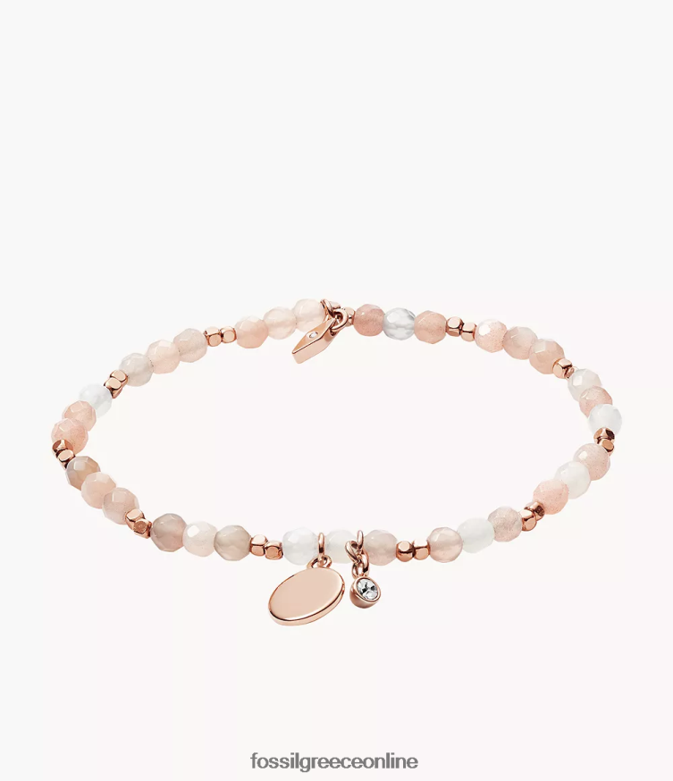 Fossil γυναίκες βραχιόλι georgia moonstone FVT06R1007 κοσμήματα μπεζ