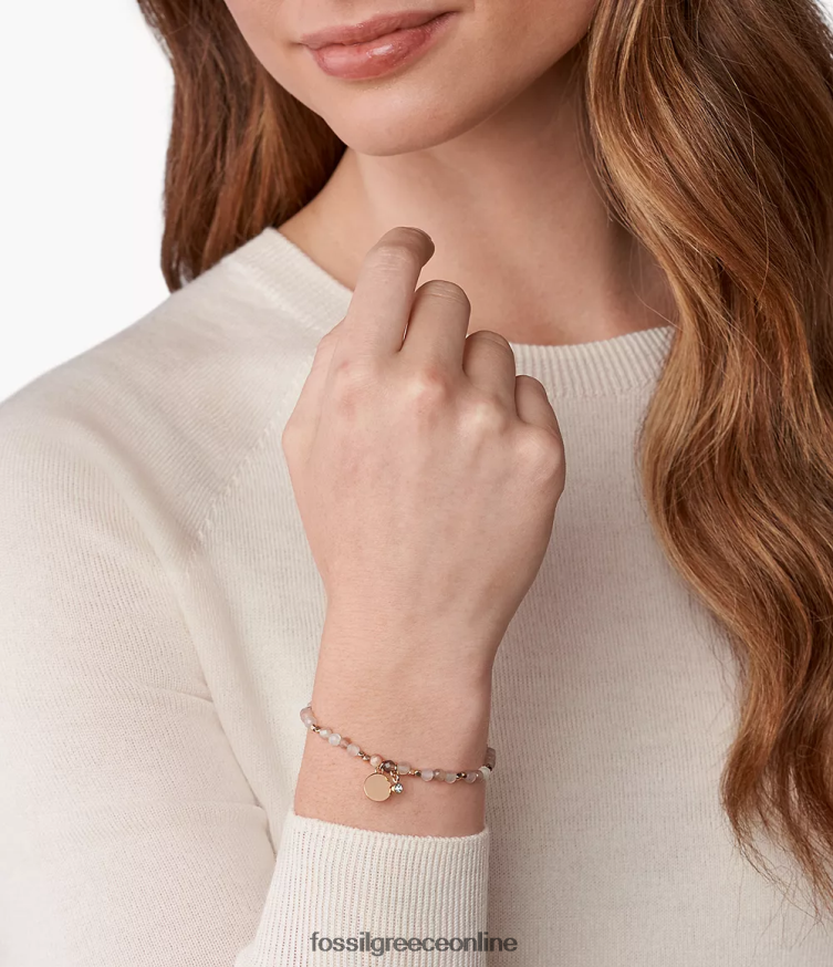 Fossil γυναίκες βραχιόλι georgia moonstone FVT06R1007 κοσμήματα μπεζ