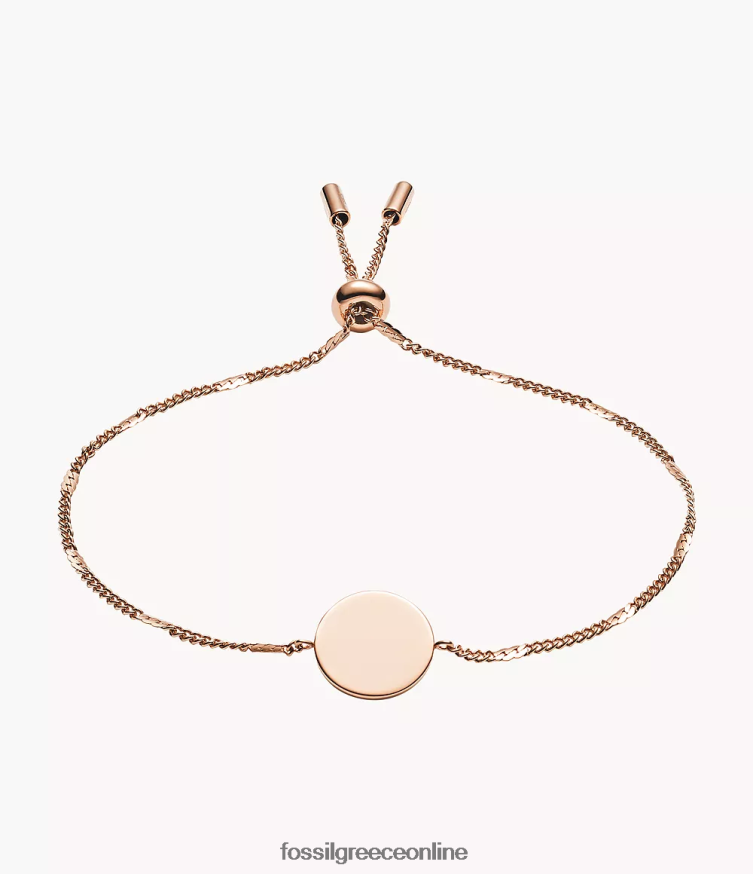 Fossil γυναίκες βραχιόλι δίσκου lane FVT06R1018 κοσμήματα ροζ χρυσός τόνος