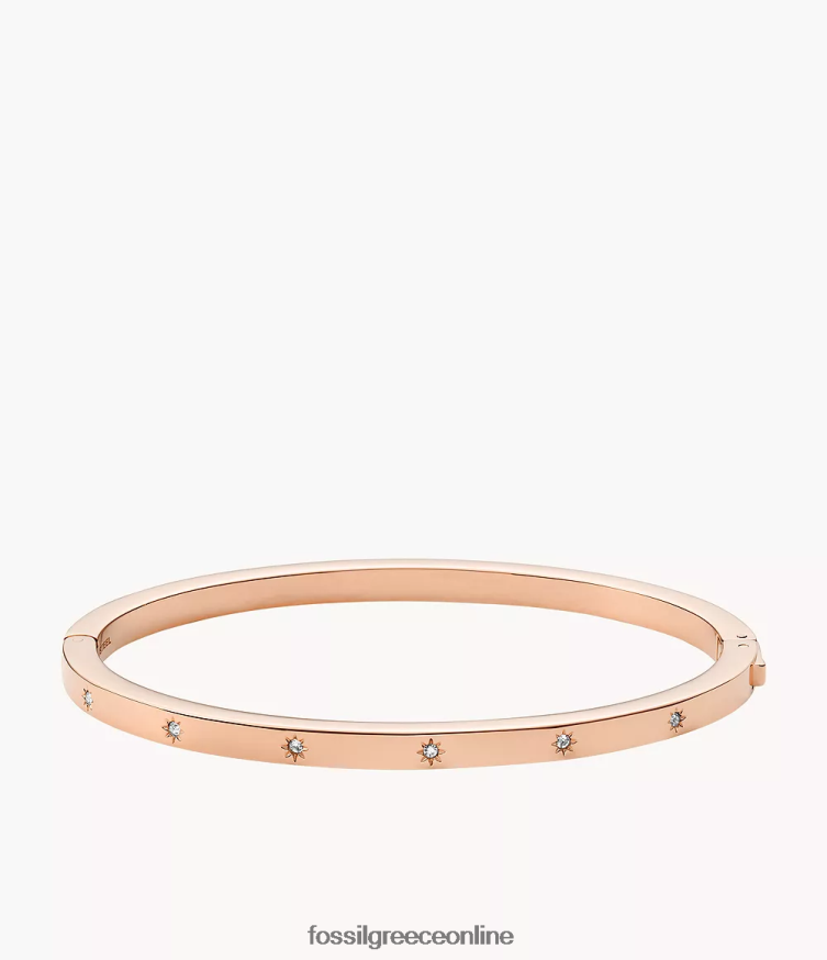 Fossil γυναίκες βραχιόλι με βραχιόλι από ανοξείδωτο ατσάλι sadie shine FVT06R991 κοσμήματα ροζ χρυσός τόνος