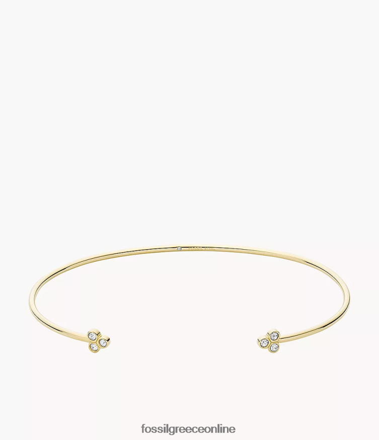 Fossil γυναίκες Βραχιόλι με μανσέτα από ανοξείδωτο ατσάλι sadie trio glitz FVT06R1019 κοσμήματα χρυσός τόνος