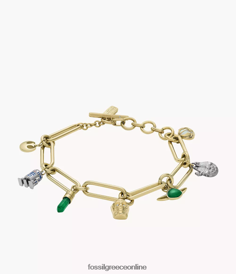 Fossil γυναίκες βραχιόλι γοητείας star wars FVT06R962 κοσμήματα οπάλιο/πράσινο ακεντουρίνη/μπλε σμάλτο
