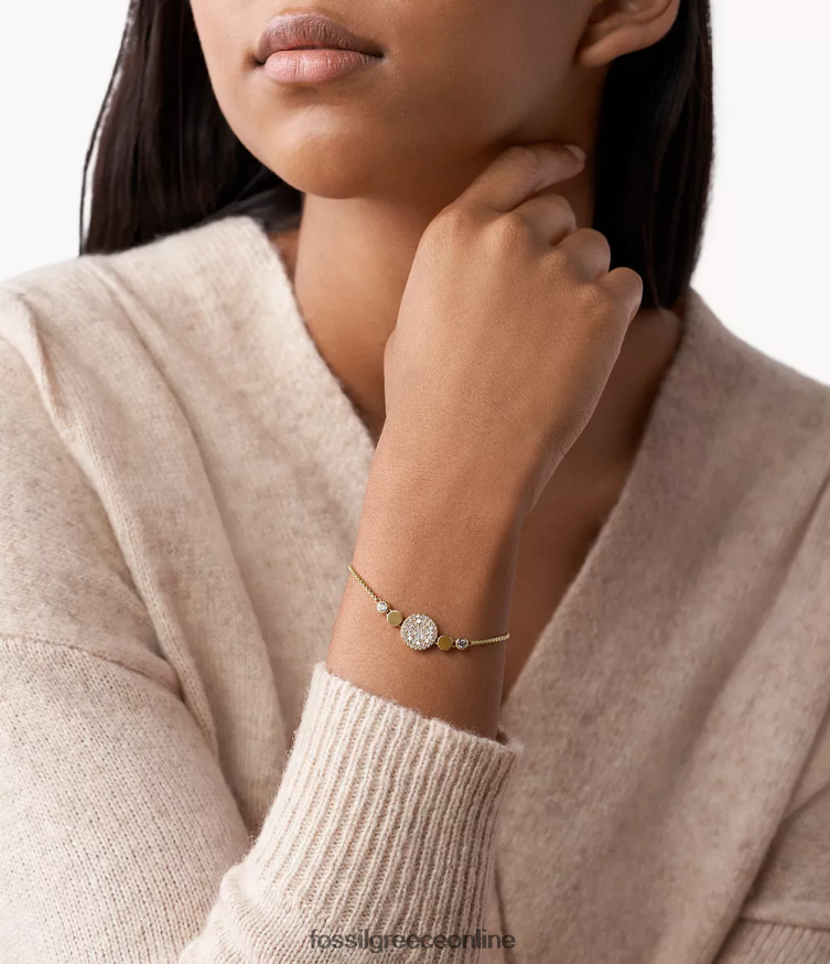 Fossil γυναίκες val μωσαϊκό βραχιόλι δίσκου FVT06R1027 κοσμήματα φίλντισι