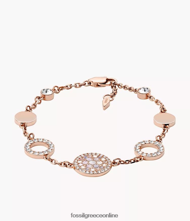 Fossil γυναίκες Βραχιόλι val μωσαϊκού σταθμού δίσκου FVT06R974 κοσμήματα φίλντισι