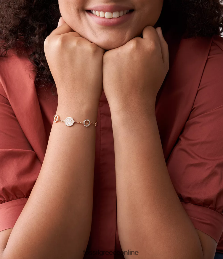 Fossil γυναίκες Βραχιόλι val μωσαϊκού σταθμού δίσκου FVT06R974 κοσμήματα φίλντισι