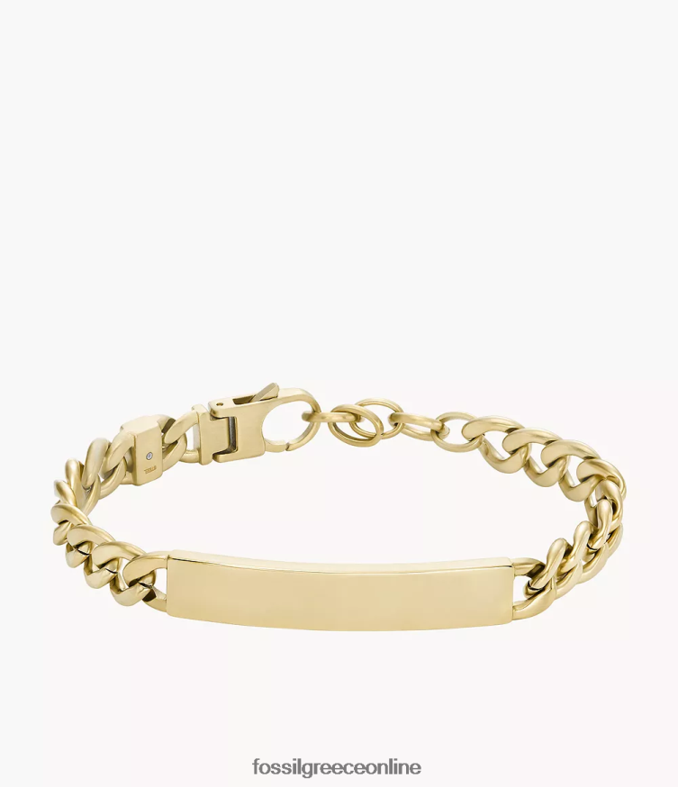 Fossil άνδρες βραχιόλι με αλυσίδα από ανοξείδωτο ατσάλι FVT06R1846 κοσμήματα χρυσός τόνος