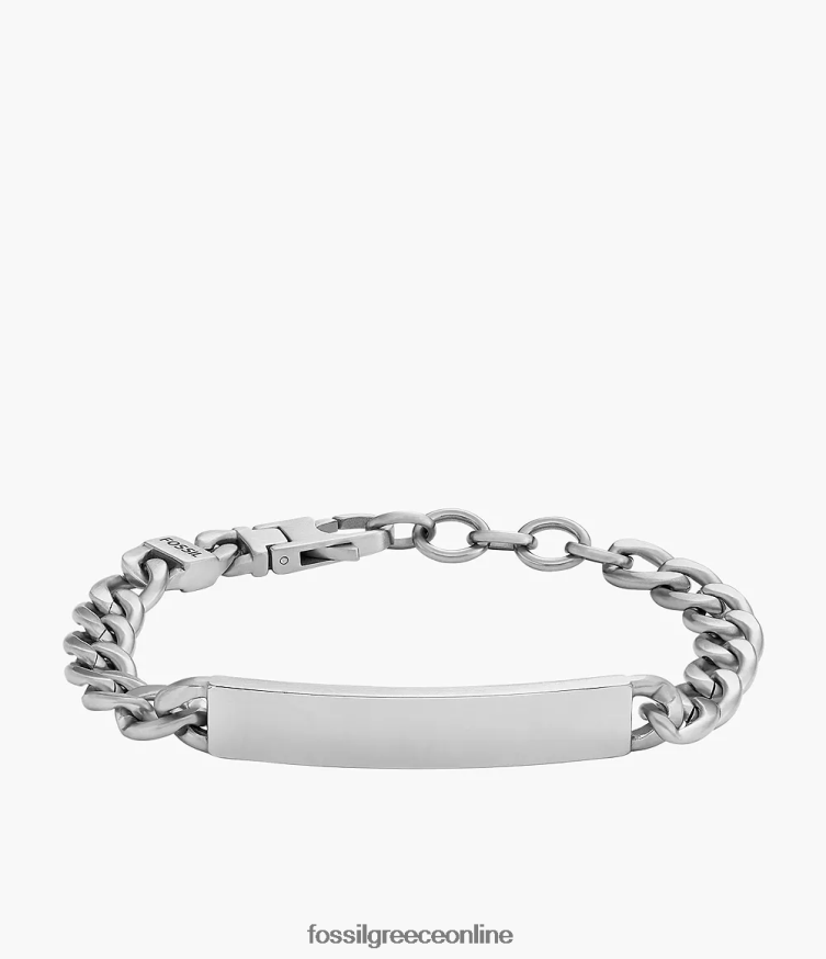 Fossil άνδρες βραχιόλι από ανοξείδωτο ατσάλι FVT06R1857 κοσμήματα ασημί-τόνος